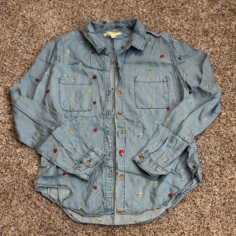 Miami Light Blue Embroidered Shirt